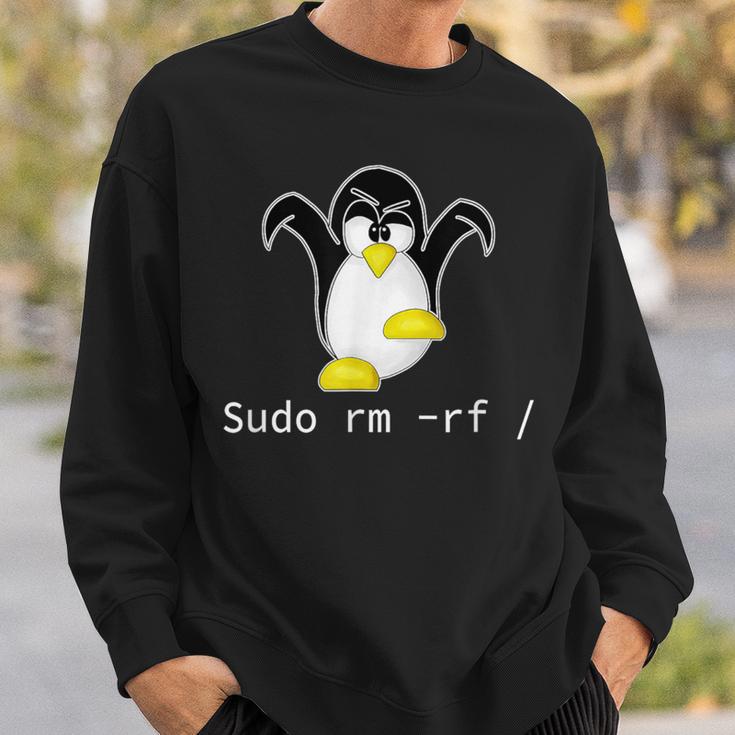 タックスlinuxペンギン須藤rm Rfコンピュータフリークハッカー スウェットシャツ 彼への贈り物