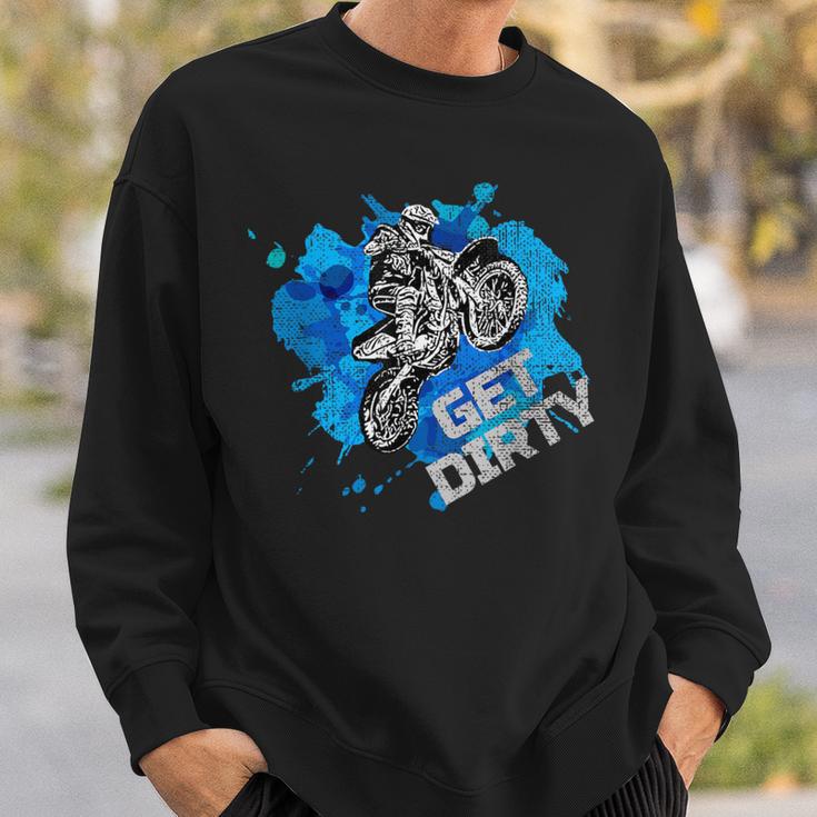 ダーティオフロードバイクダートバイクオートバイマッドスポーツを入手 スウェットシャツ 彼への贈り物