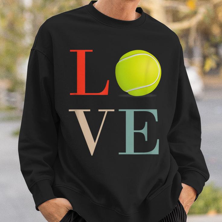 テニス Love バスケ 面白tシャツ おもしろ 服 オリジナル テニス部 おもしろグッズ ネタ メンズ スウェットシャツ 彼への贈り物