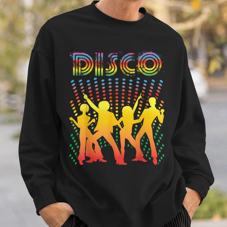 ディスコtシャツ ヴィンテージスタイルダンシングレトロディスコシャツ スウェットシャツ 彼への贈り物