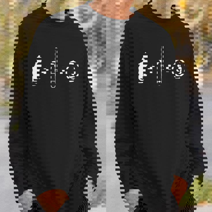 トロンボニストギフト猫とトロンボーンが大好き スウェットシャツ 彼への贈り物