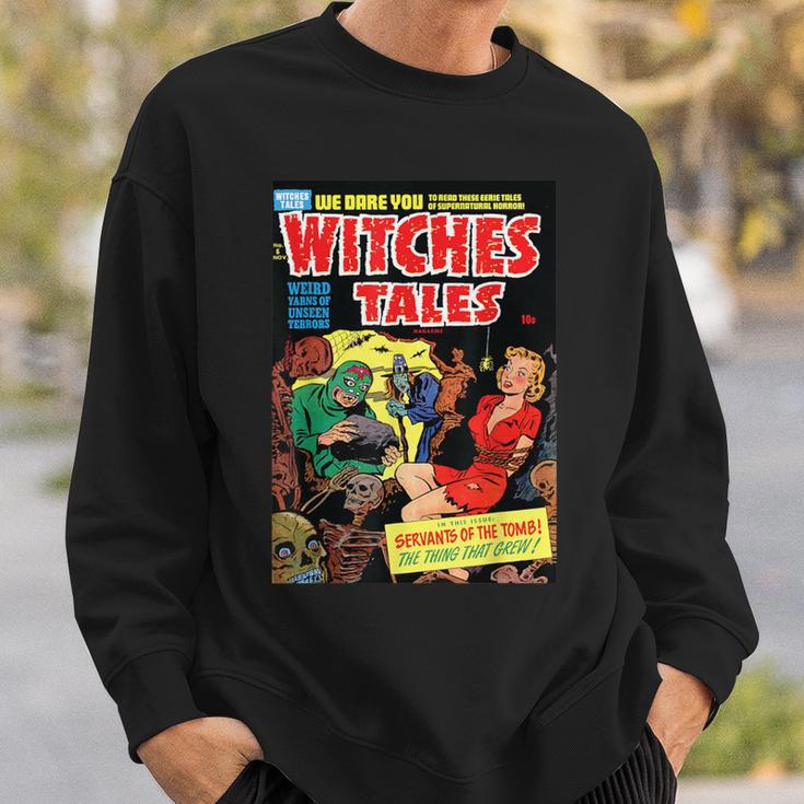 ハロウィン ホラー ヴィンテージ 魔女 コミックブック レトロ 怖い 面白い スウェットシャツ 彼への贈り物