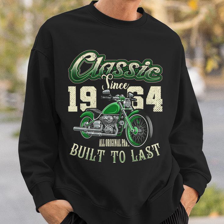 ビンテージ バイク バイカー バイクの誕生日 1964 年生まれ 長袖tシャツ スウェットシャツ 彼への贈り物
