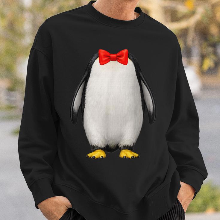 ペンギン コスチューム かわいい 蝶ネクタイ おもしろい 動物 ハロウィン 男性 子供 スウェットシャツ 彼への贈り物
