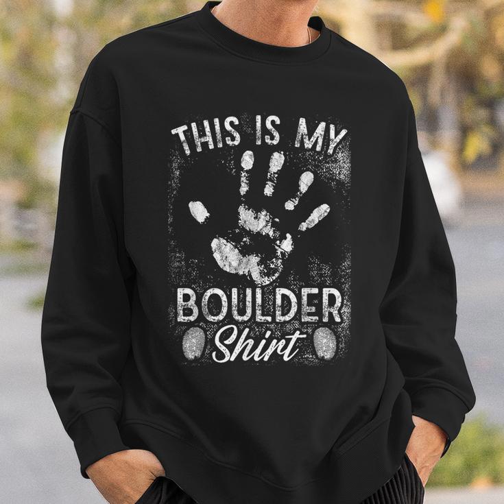 ボルダリング チョーク手形 スウェットシャツ 彼への贈り物