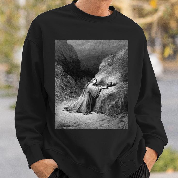 マグダラのマリア・ギュスターヴ・ドーレ ロマン主義 聖書芸術 長袖tシャツ スウェットシャツ 彼への贈り物