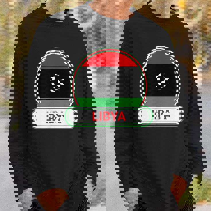 リビア国バッジ リビア国旗 スウェットシャツ 彼への贈り物