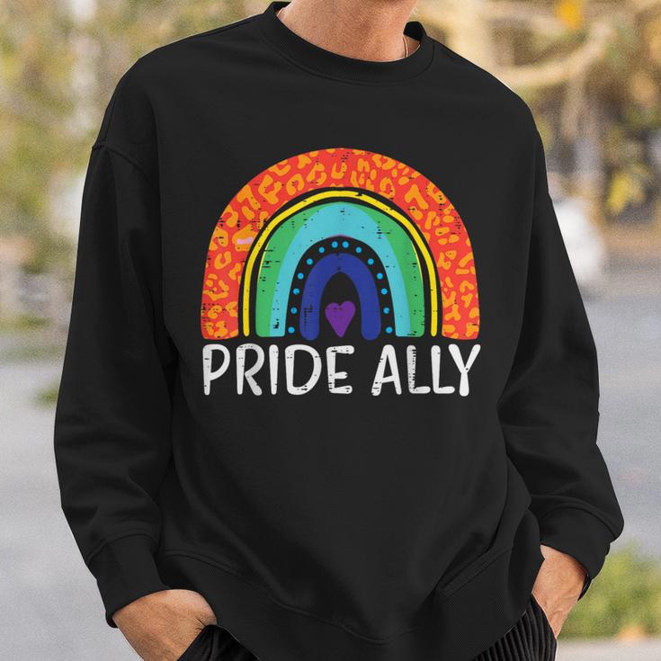 レインボーフラッグ プライド アリー ゲイプライド 月 Lgbtq Ally Lgbt スウェットシャツ 彼への贈り物
