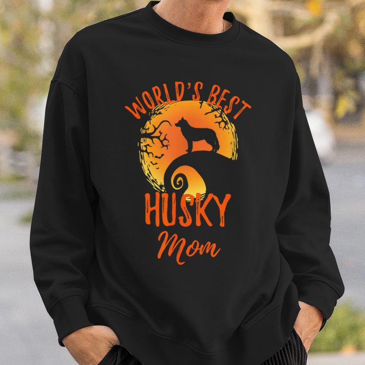 世界最高のハスキーママ 風変わりなシベリアンハスキーママ スウェットシャツ 彼への贈り物