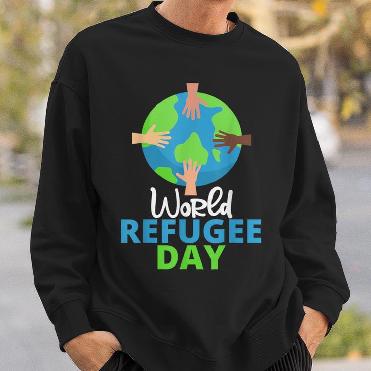 世界難民の日 難民プライド スウェットシャツ 彼への贈り物