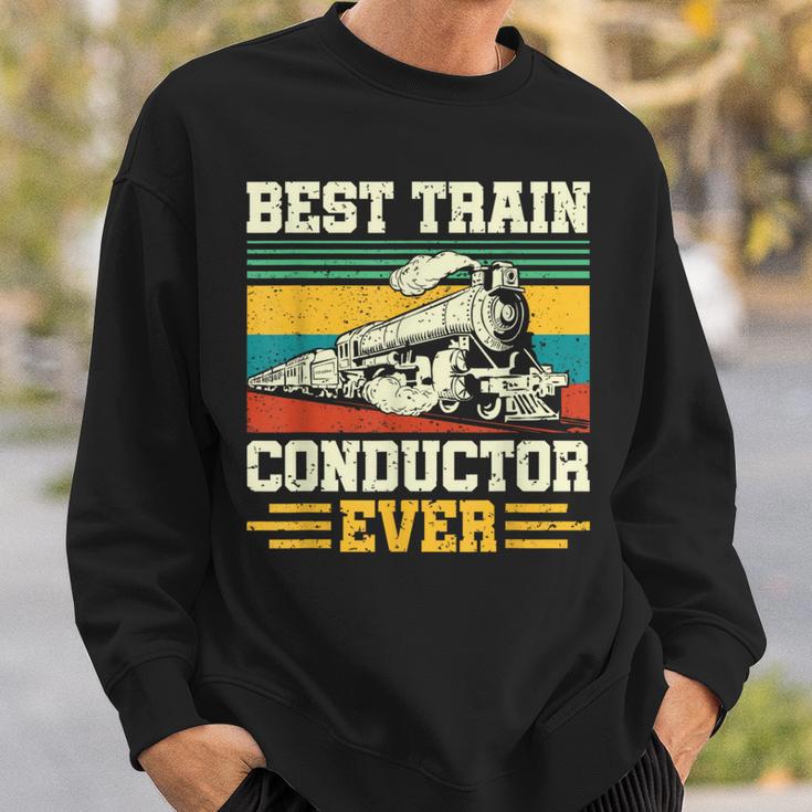 史上最高の電車の車掌 Conductor Railroad スウェットシャツ 彼への贈り物