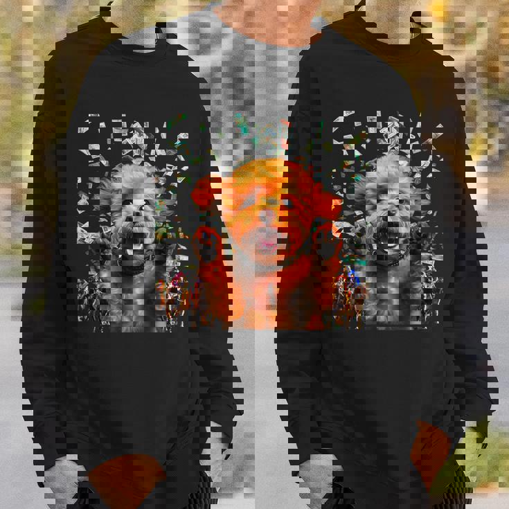 競馬 馬tシャツ 面白いtシャツ トイプードル 馬券 ウマ レース 馬 乗馬 競馬 メンズ おもしろグッズ ネタ 大人 スウェットシャツ 彼への贈り物