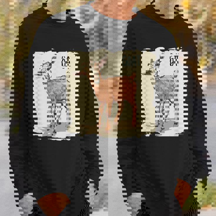 素敵な若いヤギの動物服。 スウェットシャツ 彼への贈り物