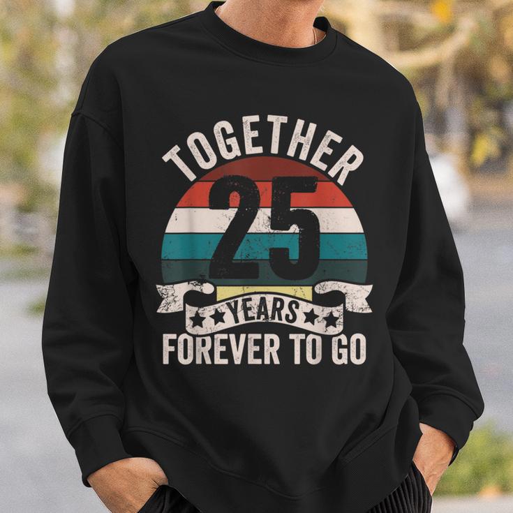結婚25周年記念 Together 25 Years Forever To Go スウェットシャツ 彼への贈り物