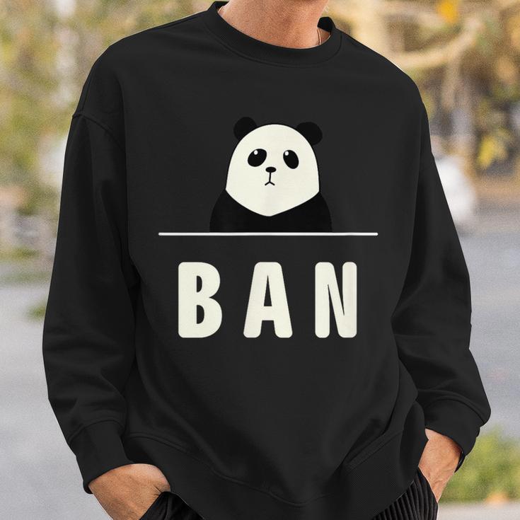面白い 「Ban」おもしろギャグ-ジョーク 漢字 ばん 文字入り スウェットシャツ 彼への贈り物