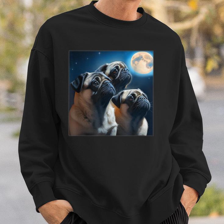 面白いtシャツ パグ 犬 かわいい イヌ わんこ メンズ 犬好き グッズ 面白い 服 ネタ 子供 キッズ スウェットシャツ 彼への贈り物