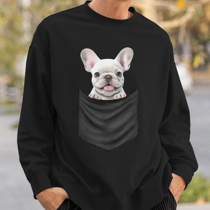 面白いtシャツ フレンチブルドッグ イヌ ポケット わんこ メンズ グッズ おもしろ 面白い 服 ネタ スウェットシャツ 彼への贈り物