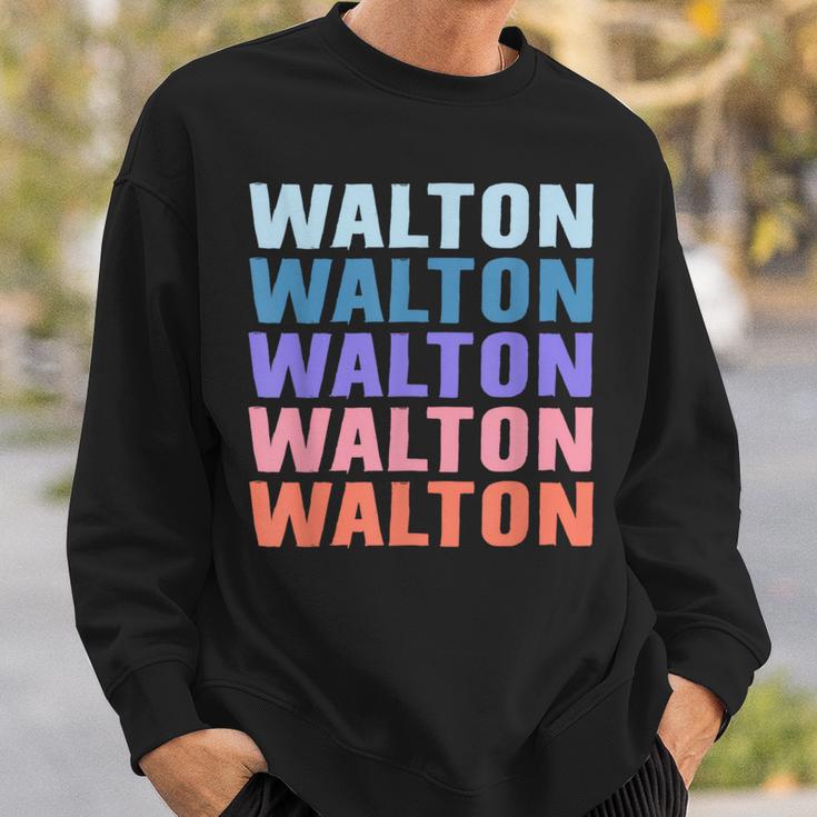 面白いギフト名 Walton 名前入り スウェットシャツ 彼への贈り物