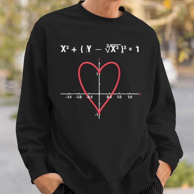 面白い数学オタクtシャツ ハート方程式付き スウェットシャツ 彼への贈り物