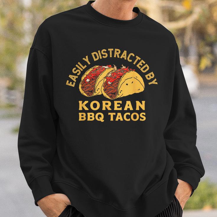 韓国bbqタコスレトロタコス愛好家に簡単に気を取られます スウェットシャツ 彼への贈り物