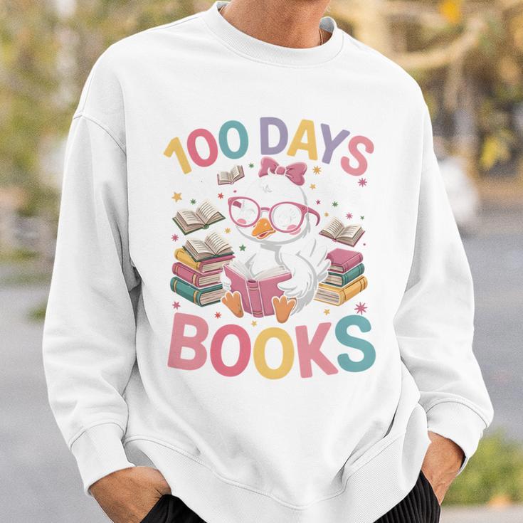 100 Days In The Books Goose Reading 100th Day Of School Sweatshirt Gifts for Him 100 Days In The Books Goose Reading 100th Day Of School Sweatshirt Gifts for Him