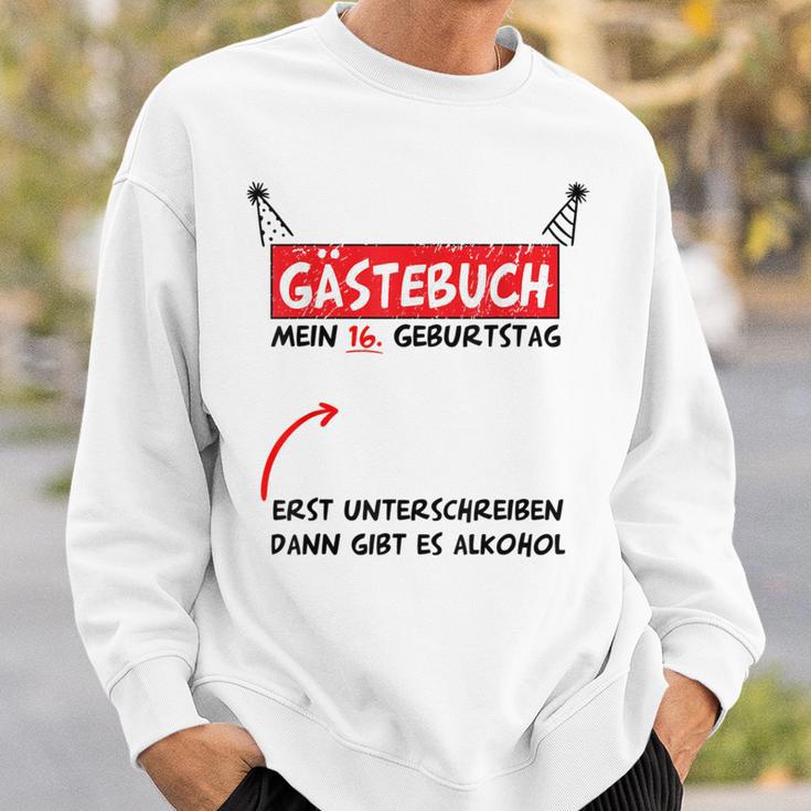 16th Birthday Boy Girl Party Guest Book Sweatshirt Gifts for Him