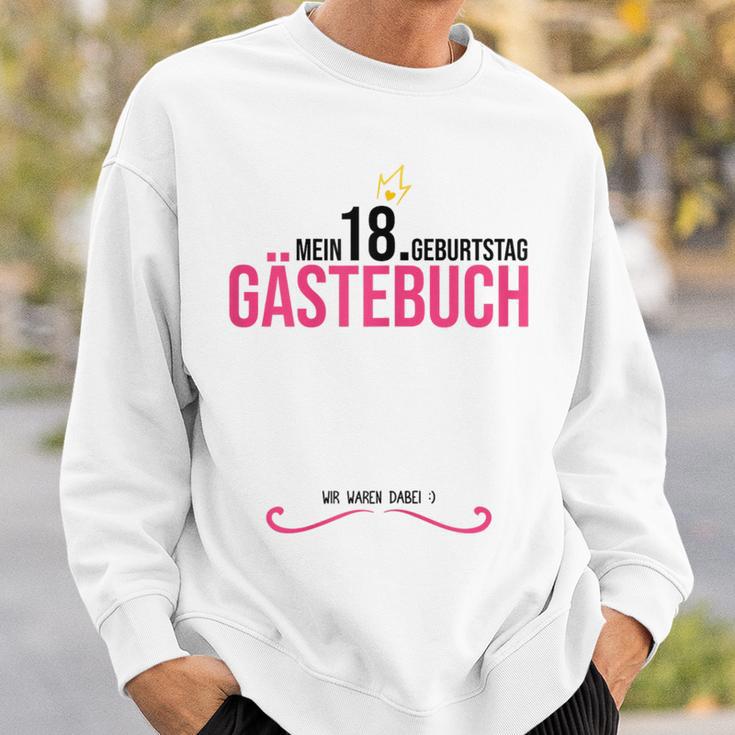 18th Birthday Girl 18 Years Party Guest Book Sweatshirt Gifts for Him