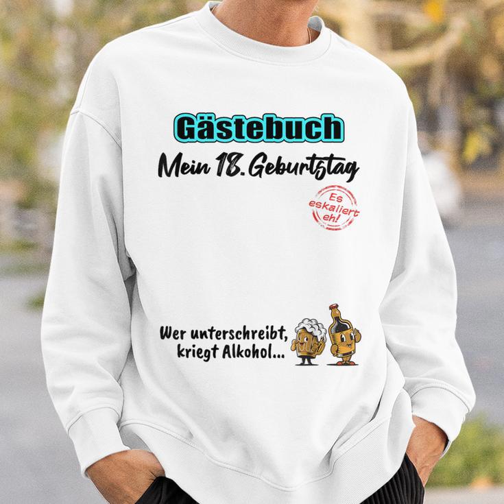 18th Birthday Guest Book 18 Years Girl Boy Sweatshirt Gifts for Him