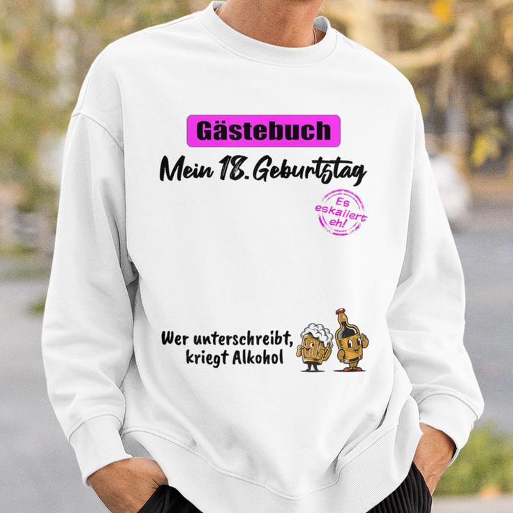 18th Birthday Guest Book 18 Years Girl Woman Sweatshirt Gifts for Him 18th Birthday Guest Book 18 Years Girl Woman Sweatshirt Gifts for Him