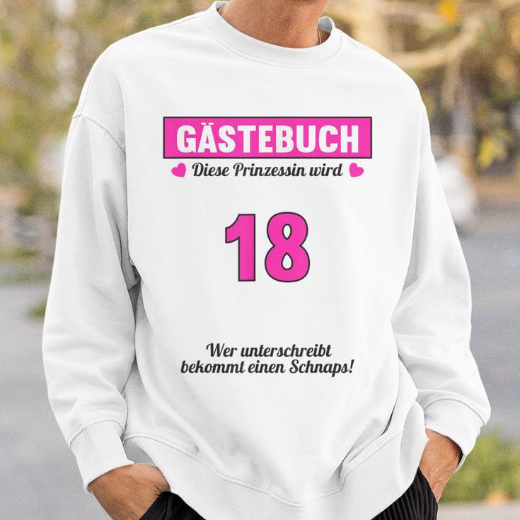 18th Birthday Guest Book Party 18 Years Sweatshirt Gifts for Him