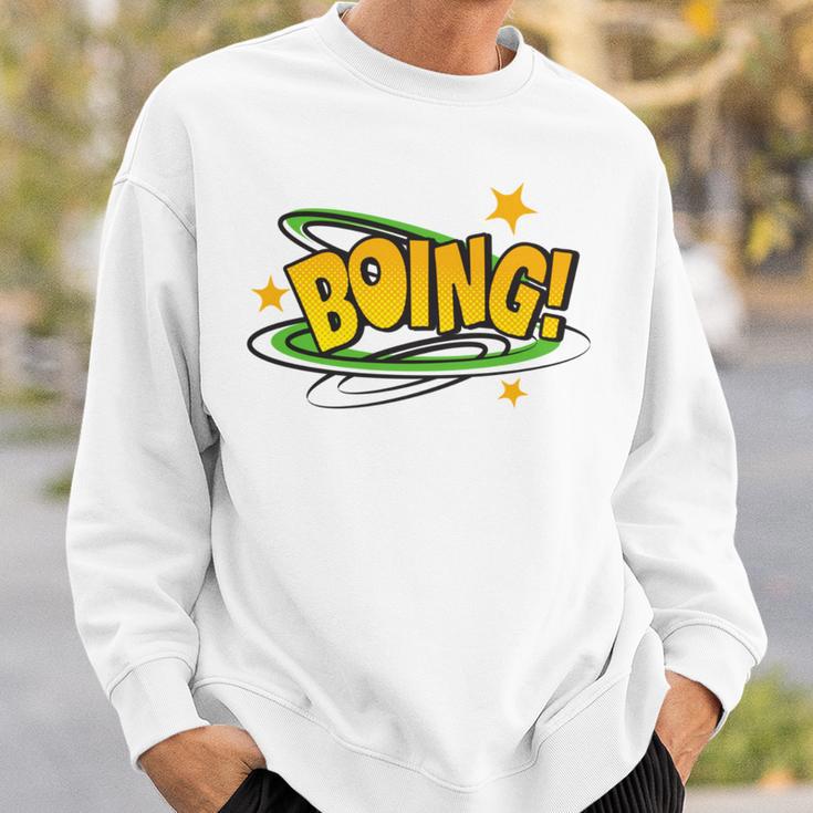 BOING Pop Art Comic Book Speech Bubbles Street Graffiti Art Sweatshirt Gifts for Him