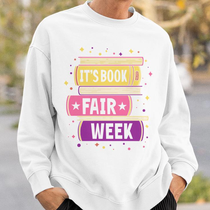Book Fair Bookworm Library Its Book Fair Week Sweatshirt Gifts for Him