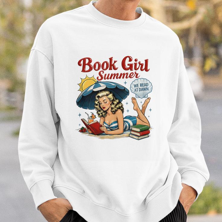 Book Girl Summer We Read At Dawn Sweatshirt Gifts for Him