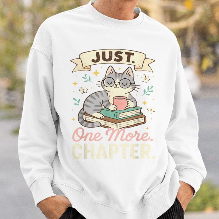 Book Lover Cute Cat Coffee Just 1 More Chapter Cozy Reading Sweatshirt Gifts for Him Book Lover Cute Cat Coffee Just 1 More Chapter Cozy Reading Sweatshirt Gifts for Him