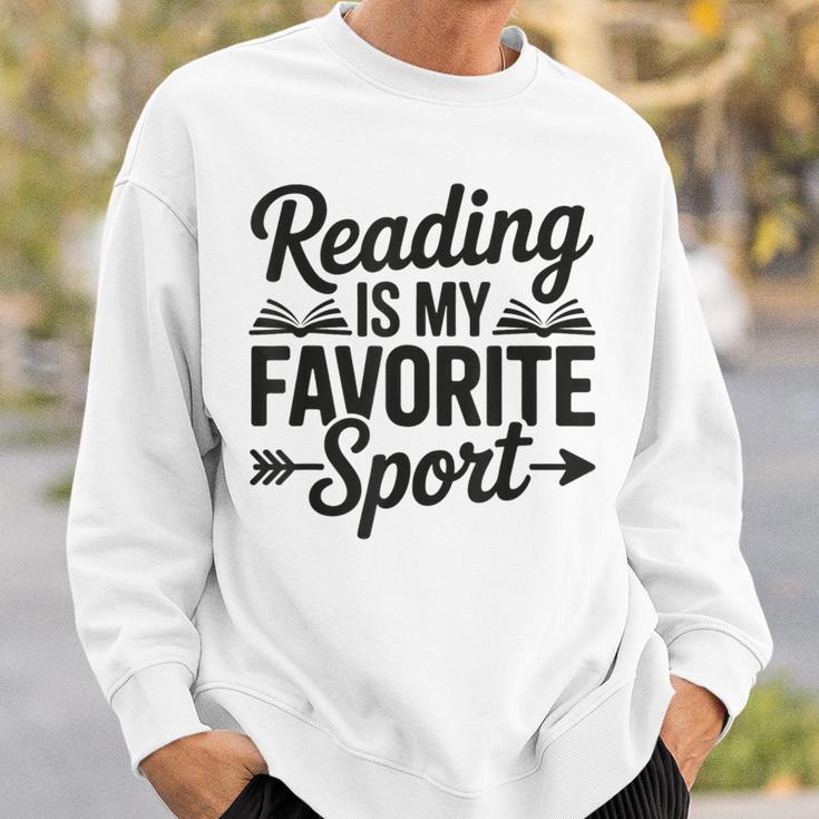 Book Lover Saying Humor Reading Is My Favorite Sport Sweatshirt Gifts for Him