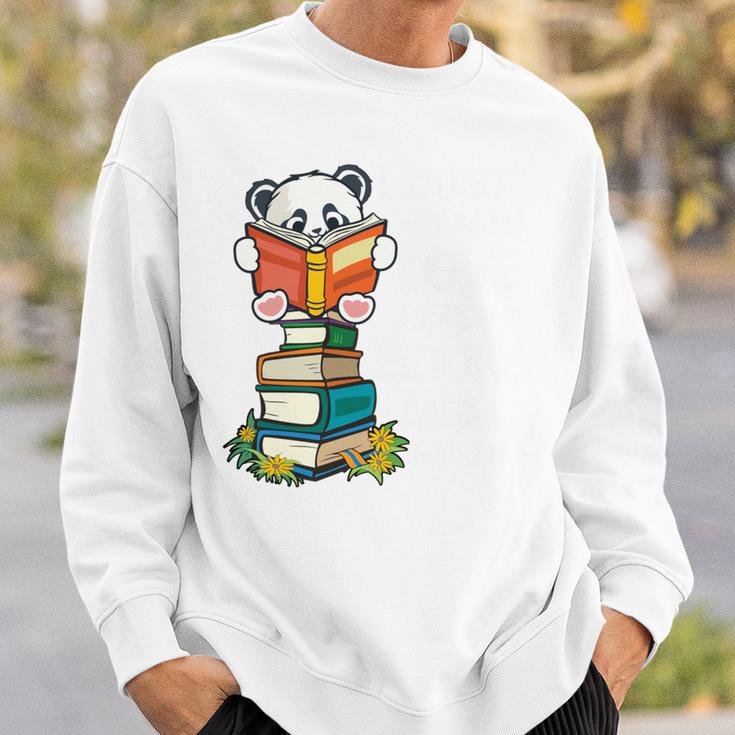 Book Lover Shirt Kids Panda Lover Book Reading Sweatshirt Gifts for Him