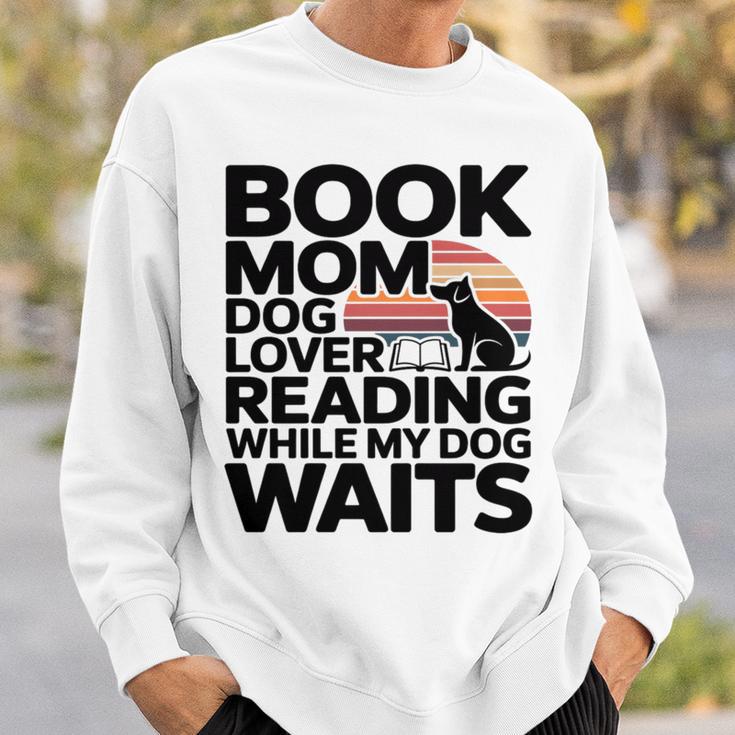 Book Mom Dog Lover Reading While My Dog Waits Premium Tri-Blend Sweatshirt Gifts for Him Book Mom Dog Lover Reading While My Dog Waits Premium Tri-Blend Sweatshirt Gifts for Him
