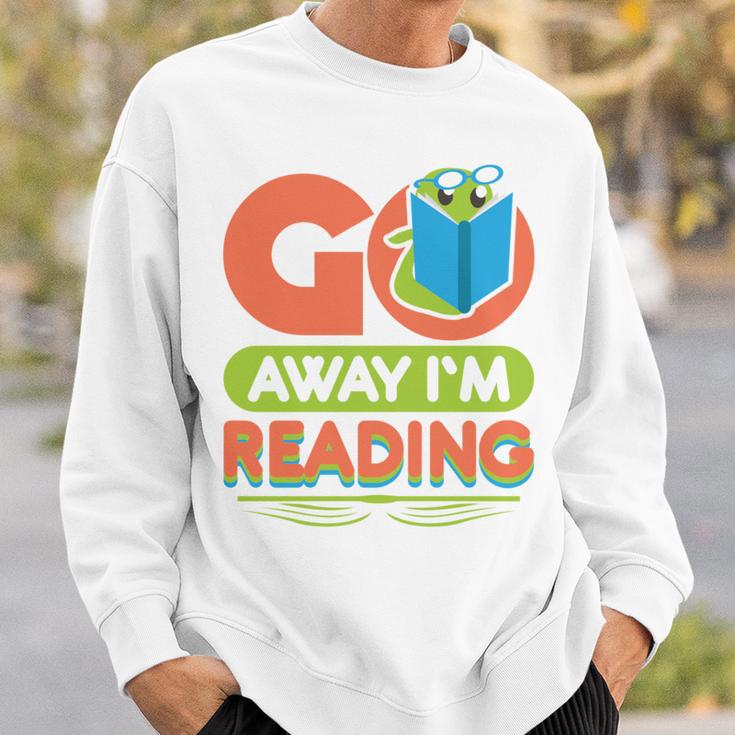 Book Reading Library Go Away Im Reading Sweatshirt Gifts for Him Book Reading Library Go Away Im Reading Sweatshirt Gifts for Him