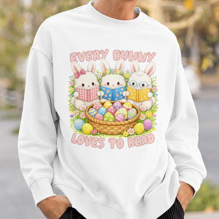 Book Reading Lover Easter Bookish Every Bunny Loves To Read Sweatshirt Gifts for Him