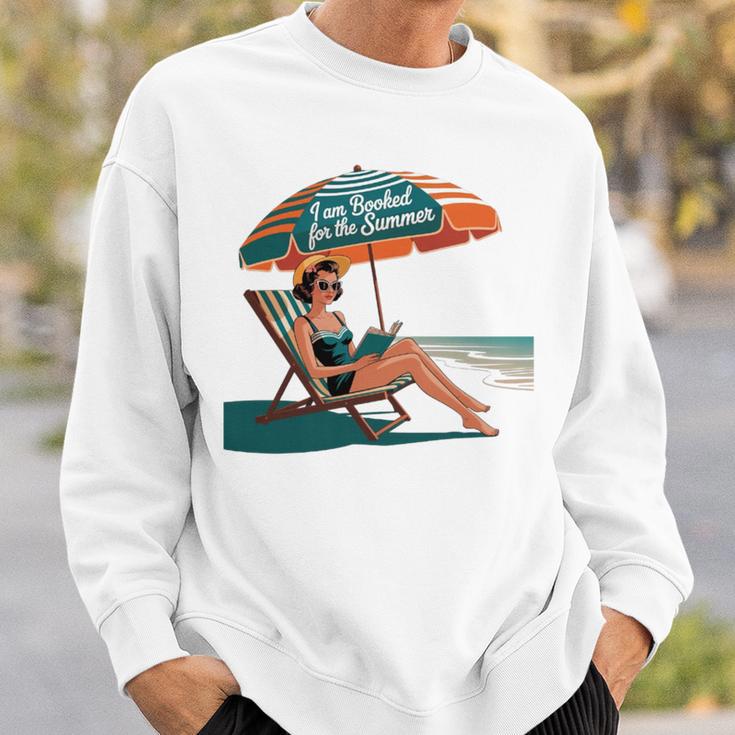 Booked For The Summer Book Lover Summer Coquette Premium Tri-Blend Sweatshirt Gifts for Him