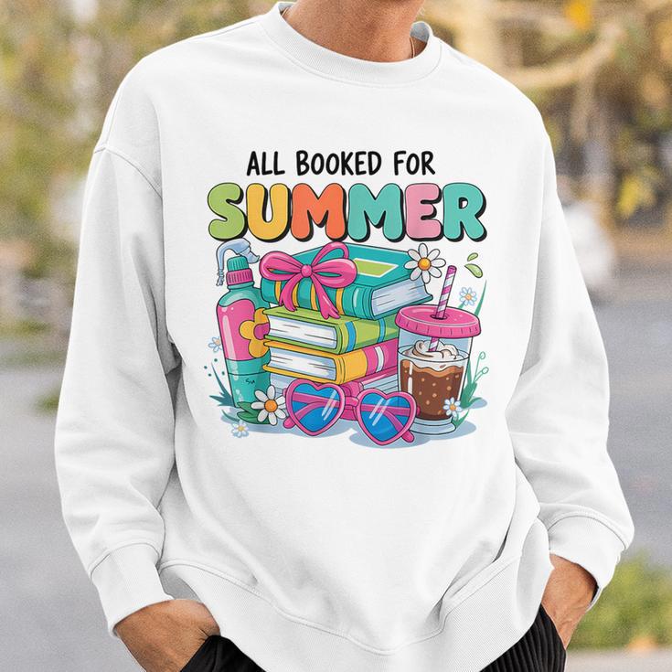 Booked For The Summer Women’s Book Lover Sweatshirt Gifts for Him