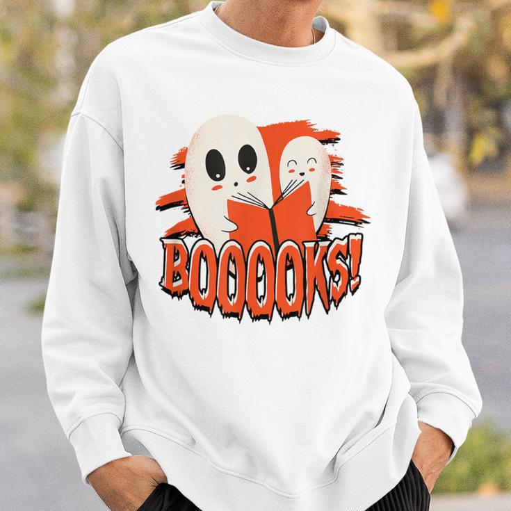 BOOOOKS Halloween Author Reading Of History Books Sweatshirt Gifts for Him BOOOOKS Halloween Author Reading Of History Books Sweatshirt Gifts for Him