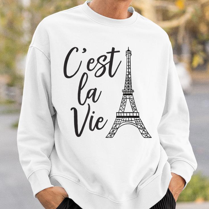 C'est Laie シャツ フレンチギフト パリ フランス エッフェル柄 スウェットシャツ 彼への贈り物