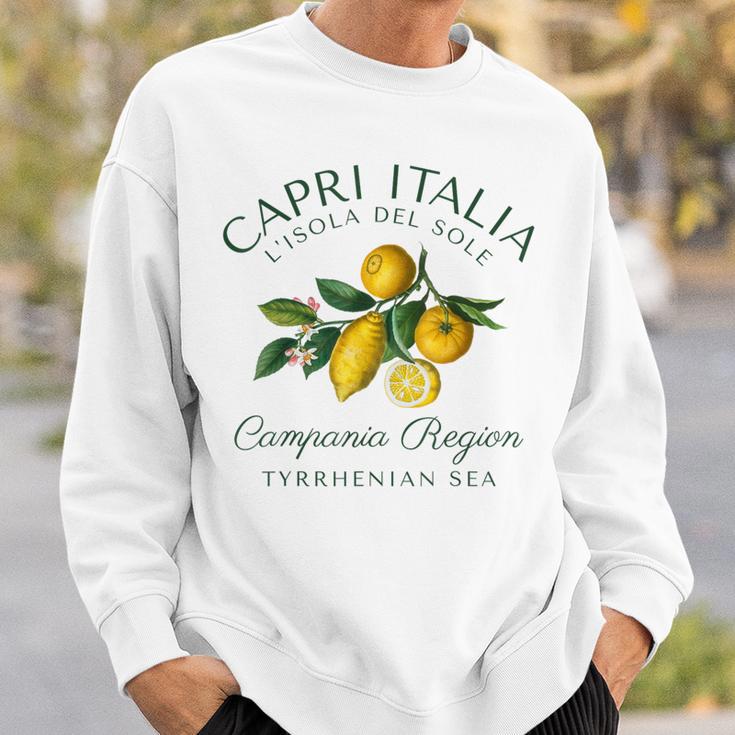 Capri Italia レモン 旅行 カンパニア ティレニア海 イタリア スウェットシャツ 彼への贈り物