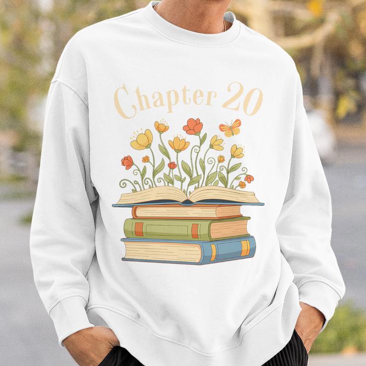 Chapter 20 Turning 20 Years Old Floral Book Premium Tri-Blend Sweatshirt Gifts for Him Chapter 20 Turning 20 Years Old Floral Book Premium Tri-Blend Sweatshirt Gifts for Him