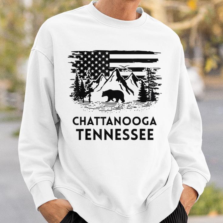 Chattanooga テネシーベア アメリカ国旗 南部 スウェットシャツ 彼への贈り物