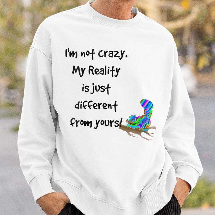 Cheshire Cat Alice In Wonderland Costume Book Quote Sweatshirt Gifts for Him