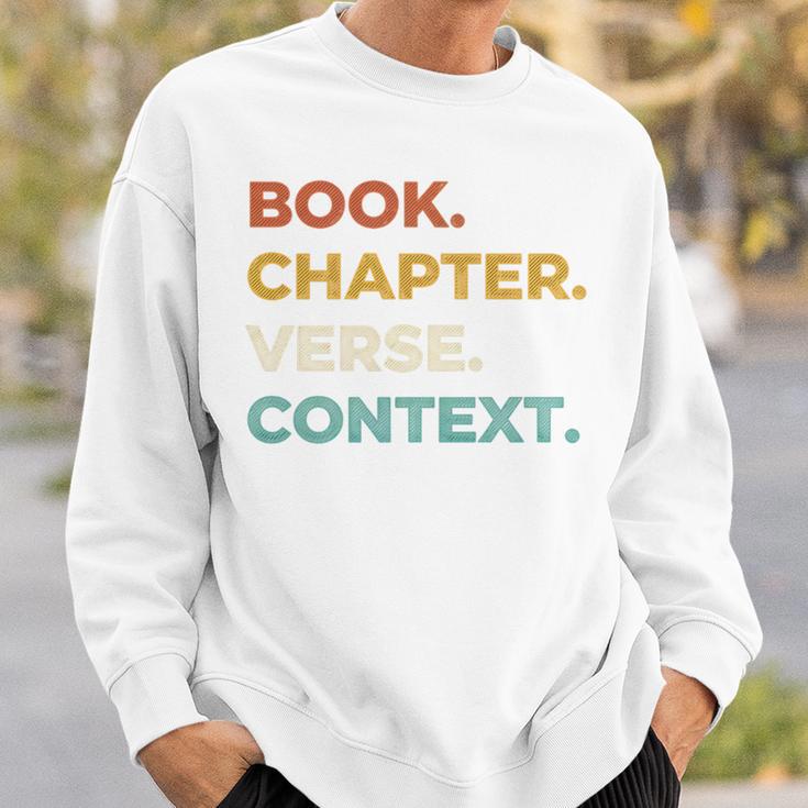 Christian Bible Study Book Chapter Verse Context Scripture Premium Tri-Blend Sweatshirt Gifts for Him