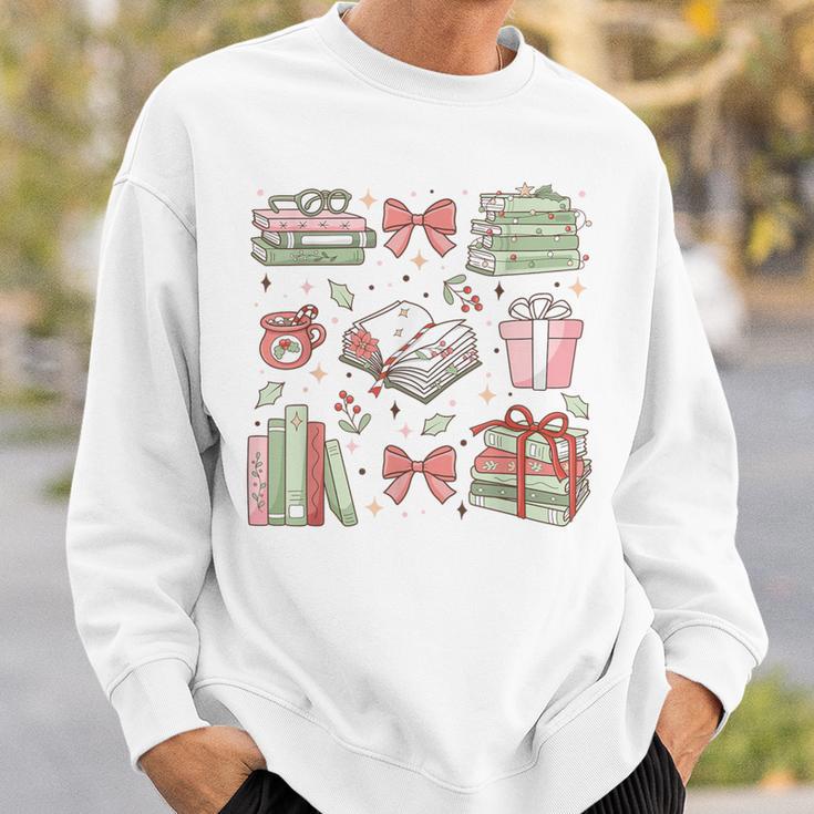 Christmas Book Lover Reading Reader Men Women Kids Xmas Sweatshirt Gifts for Him