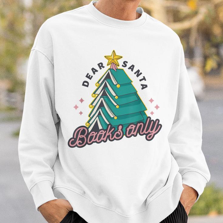 Christmas Book Read Reading Present Santa Claus Sweatshirt Gifts for Him